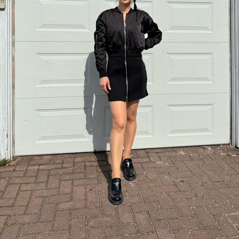 Mini bomber dress